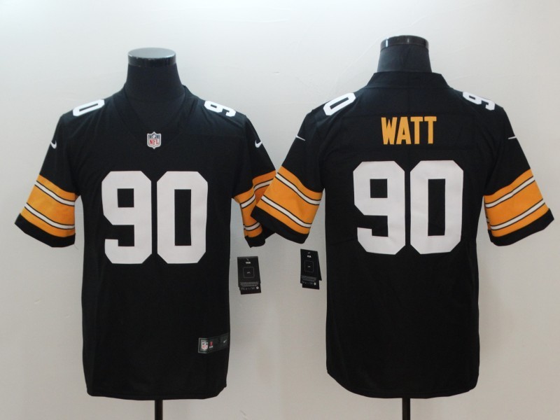 Men's Pittsburgh Steelers T.J. Watt #90 Black Jersey